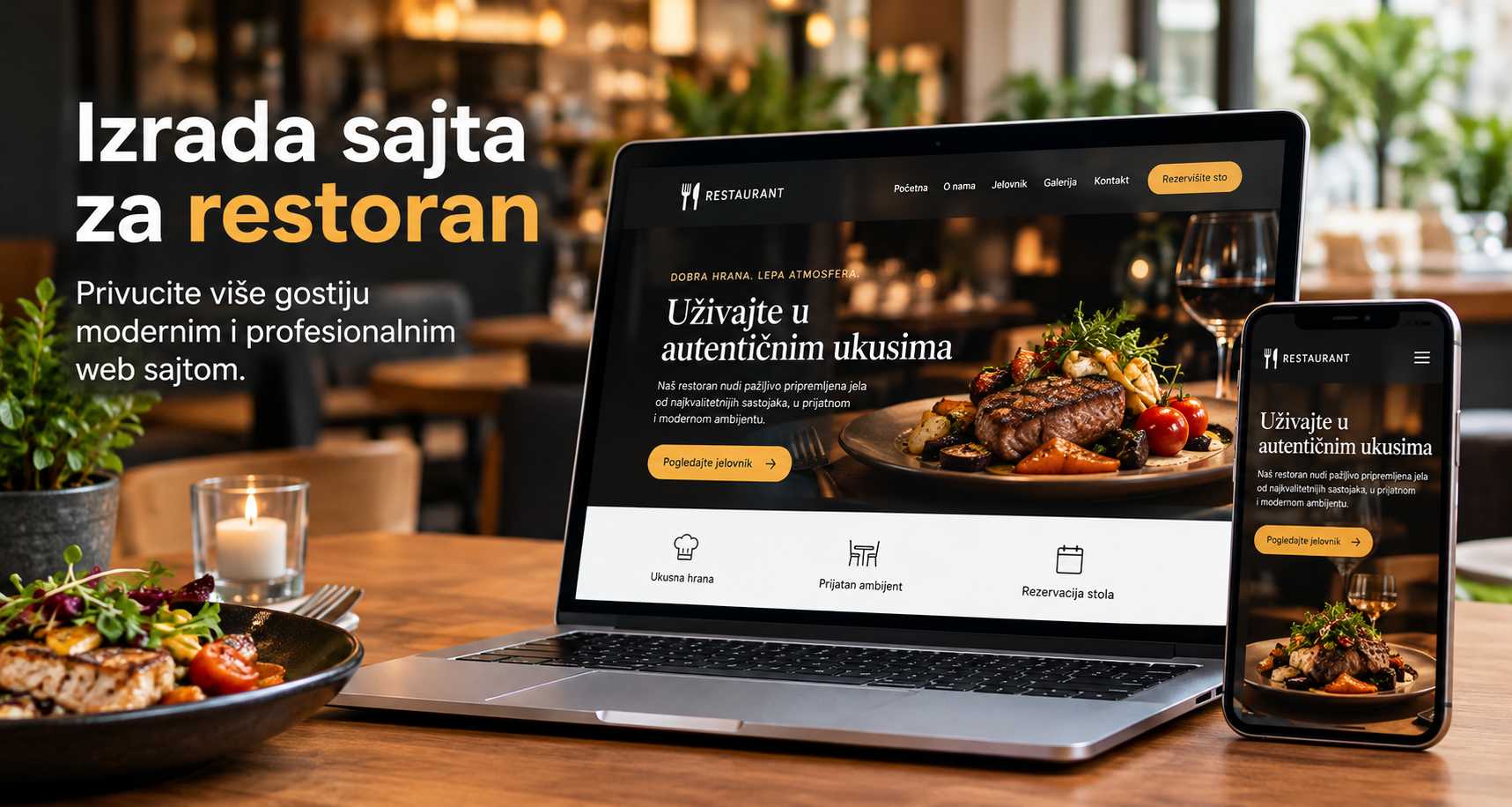 Izrada sajta za restoran – primer sajta Restoran Prestige Leskovac